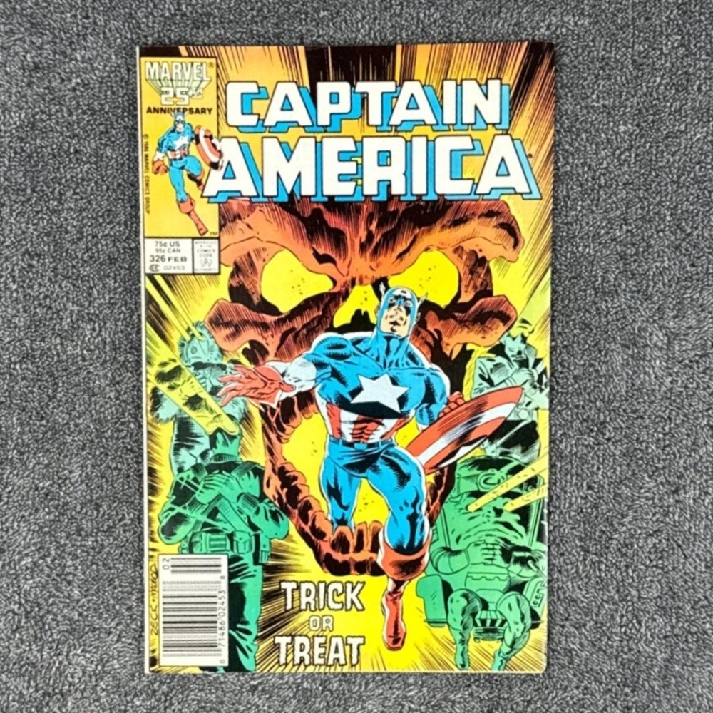 Captain America #326 Feb 1987 Marvel Comics Mike Zeck Trick or Treat‎ Copper Age